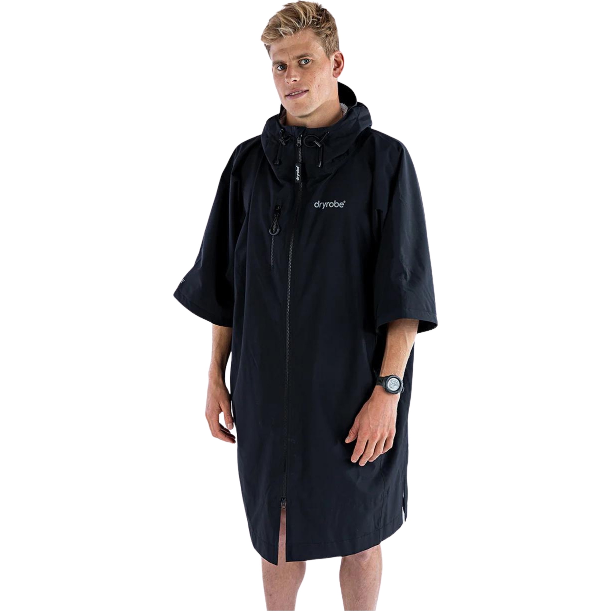 2026 Dryrobe Lite Cambio De Manga Corta Robe AS SS DL BG - Black Grey